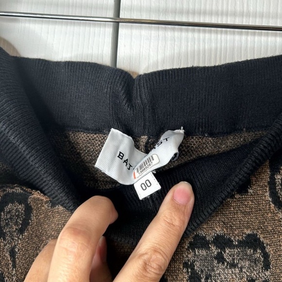 Baja East Leopard Print Joggers Size 00 - Picture 4 of 5